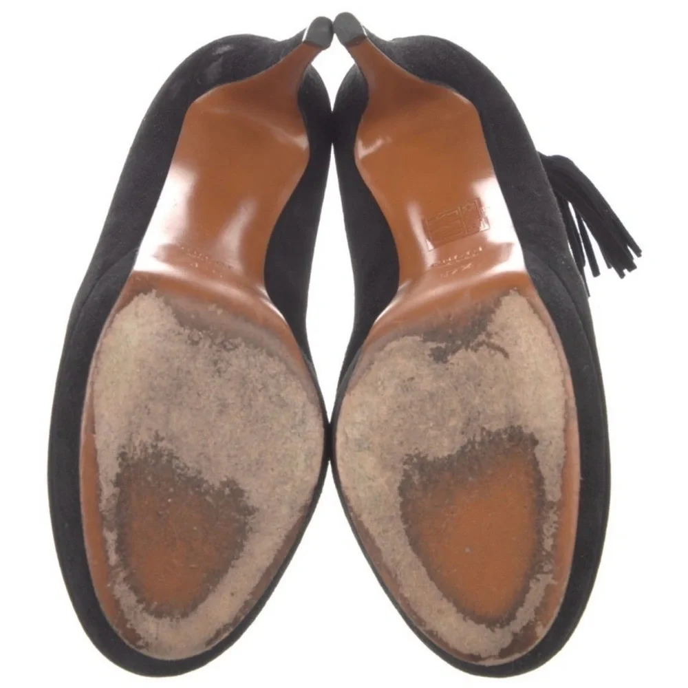 Gucci Black Ankle Booties with Tassel - Picture 5 of 11